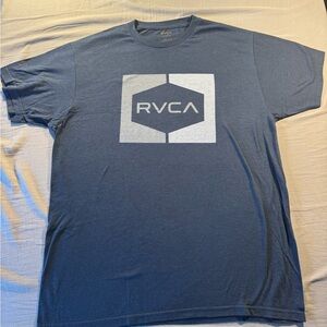 RVCA Men's Navy Blue Graphic Tee